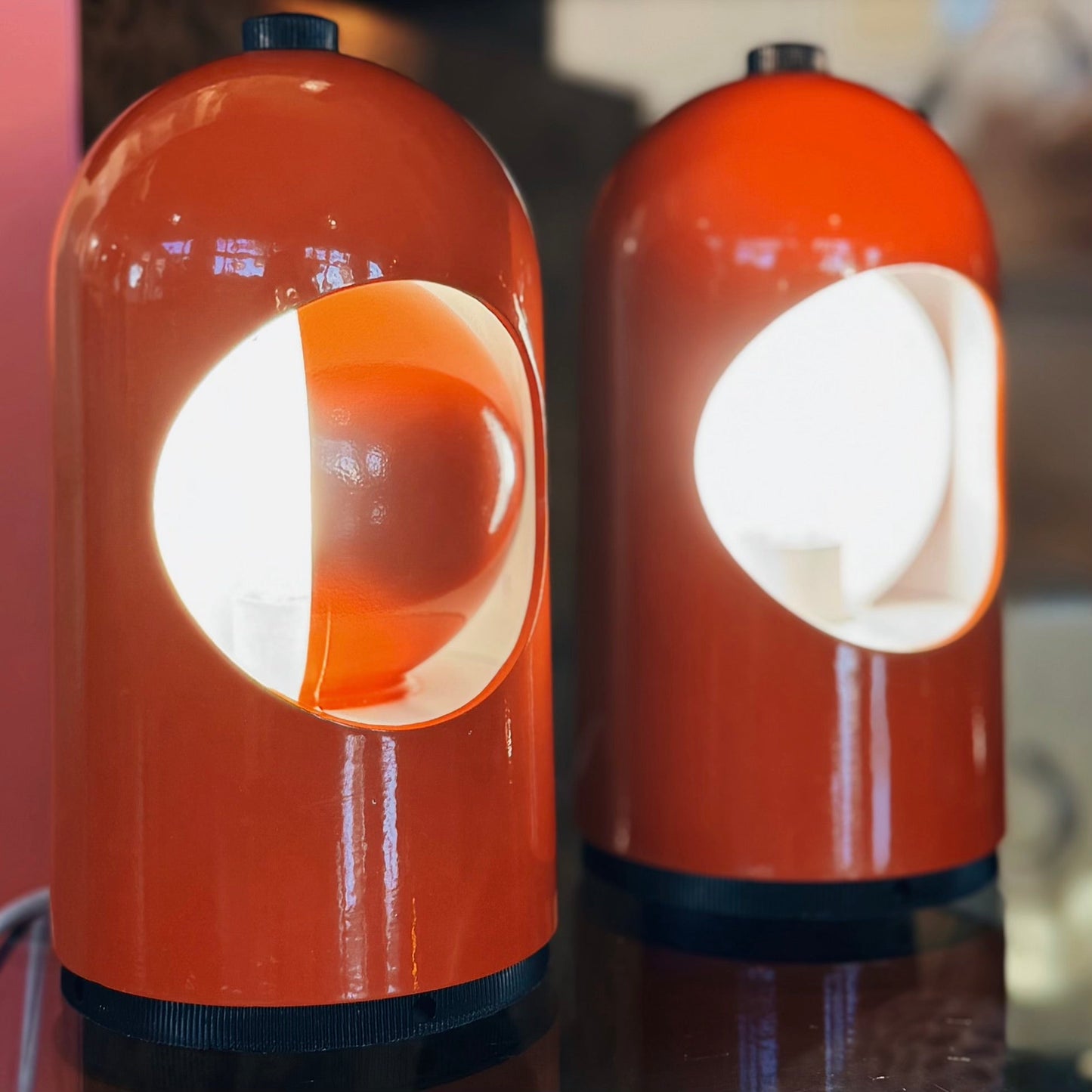 ABM MILANO / 1960s Eclipse Selene Desk Lamp by Alfredo Bianchi