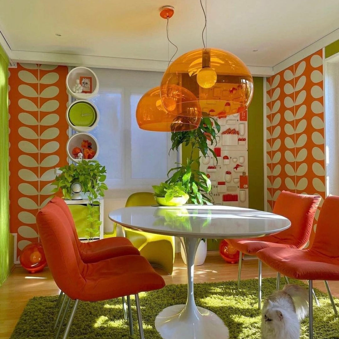 KARTELL / FL/Y Orange Pendant Lamp by Ferruccio Laviani