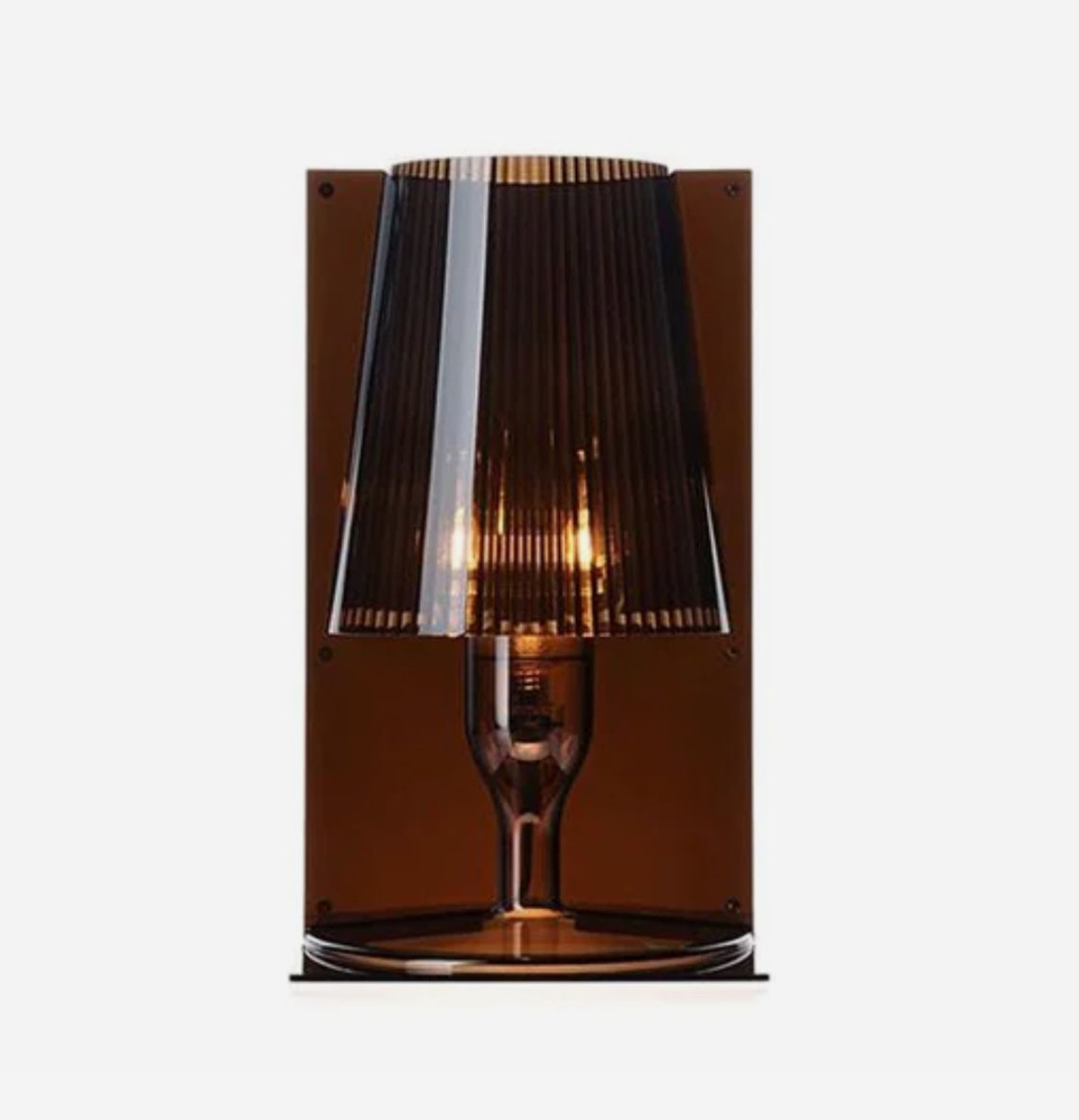 KARTELL / Take Table Lamp in Smoke By Ferruccio Laviani