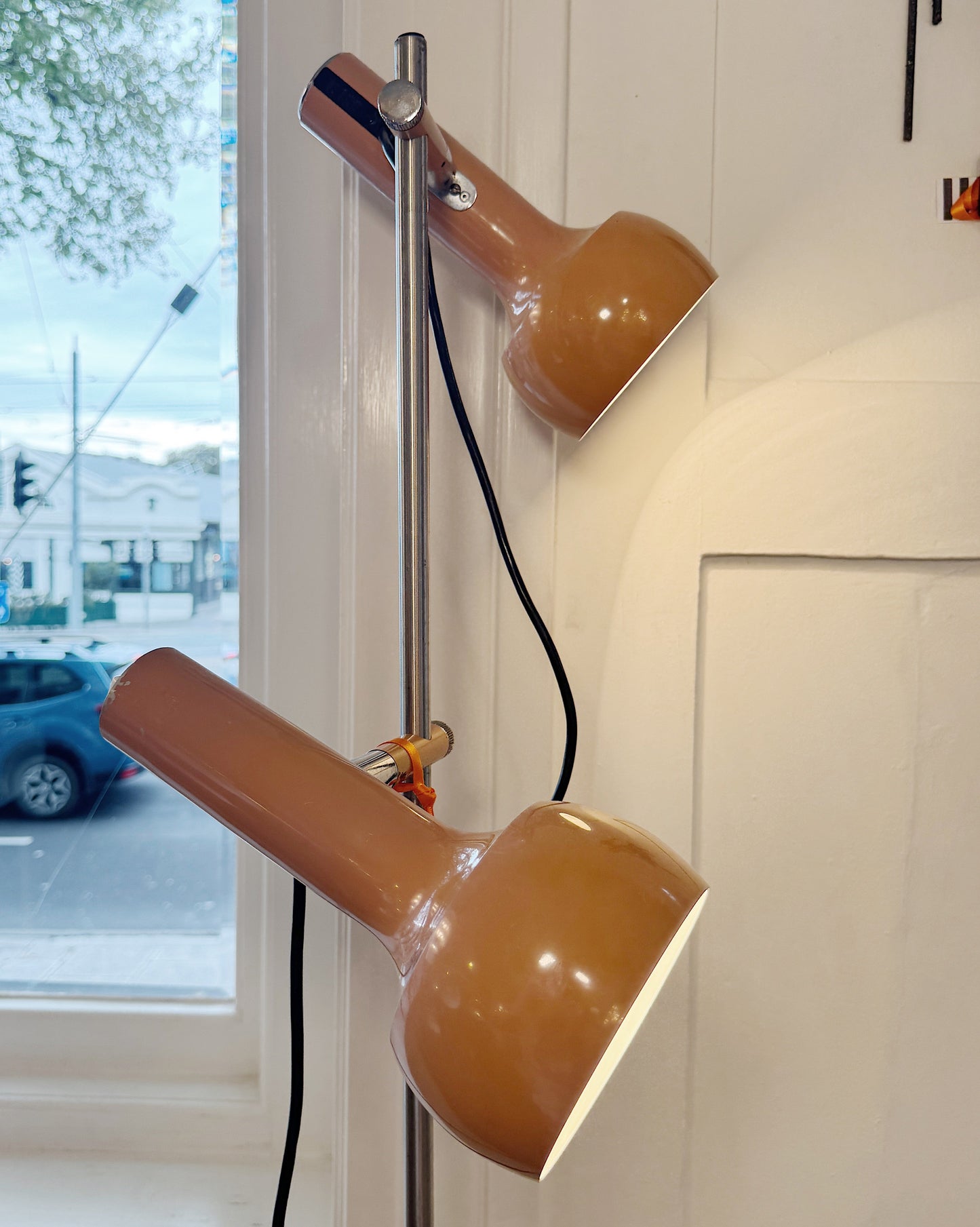 OSLO AUSTRALIA / Dual Head Floor Lamp - Dark Apricot