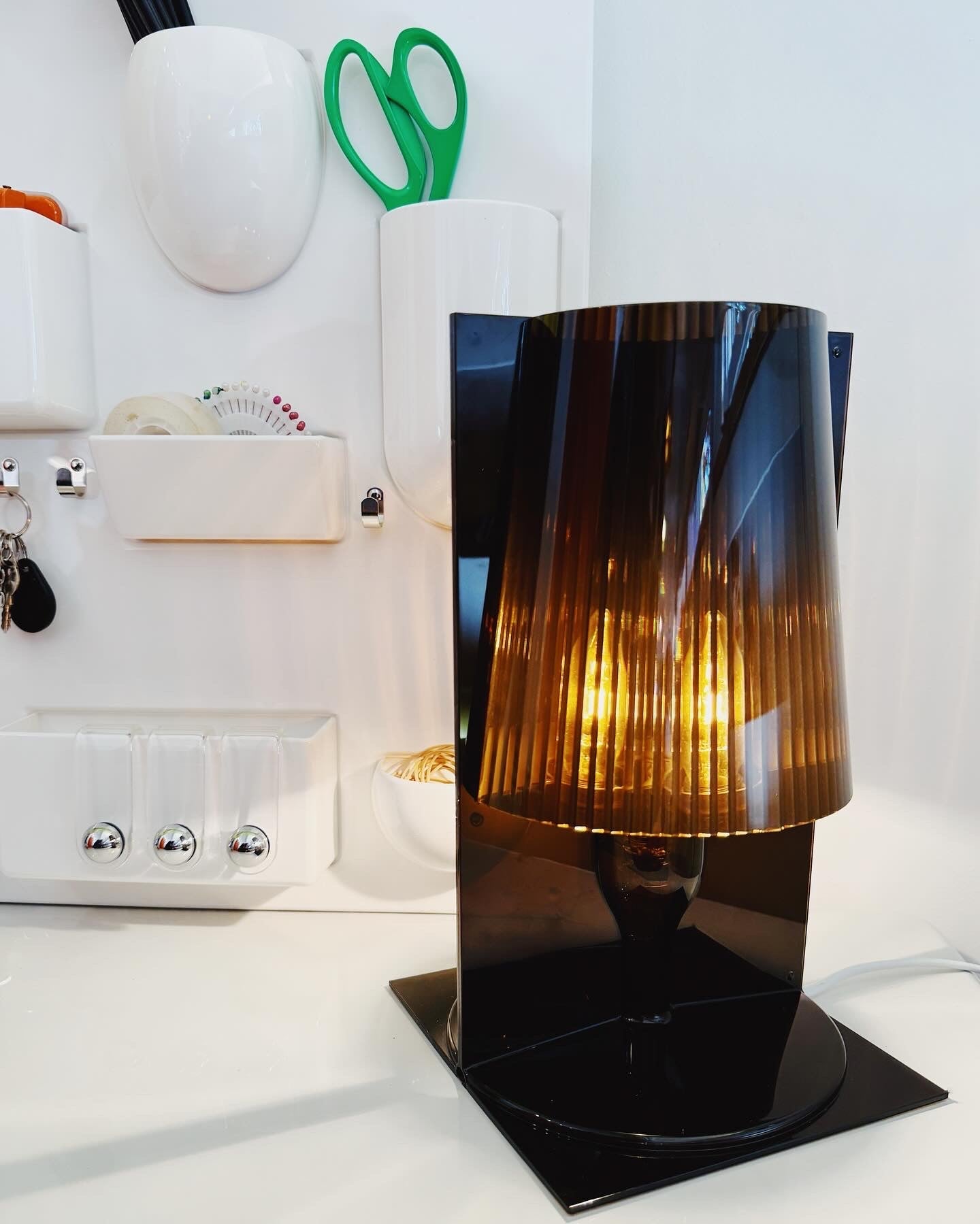 KARTELL / Take Table Lamp in Smoke By Ferruccio Laviani