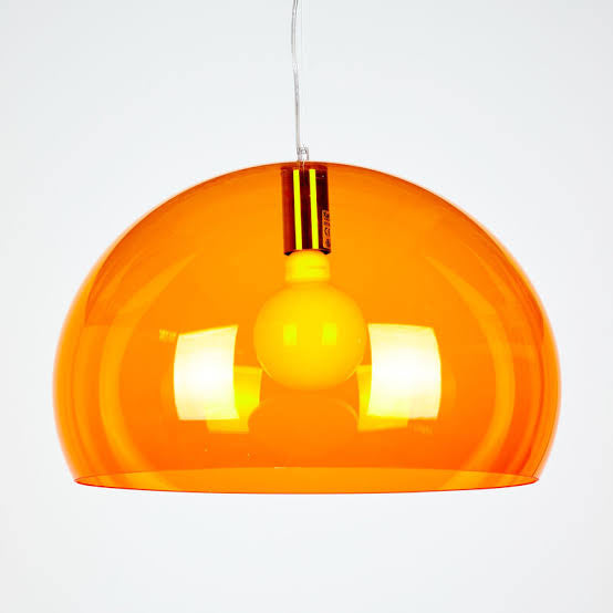 KARTELL / FL/Y Orange Pendant Lamp by Ferruccio Laviani