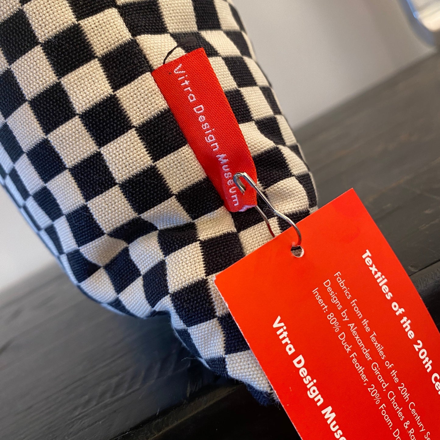 VITRA / Checker Cushion By Alexander Giroud 1952 - Black/White
