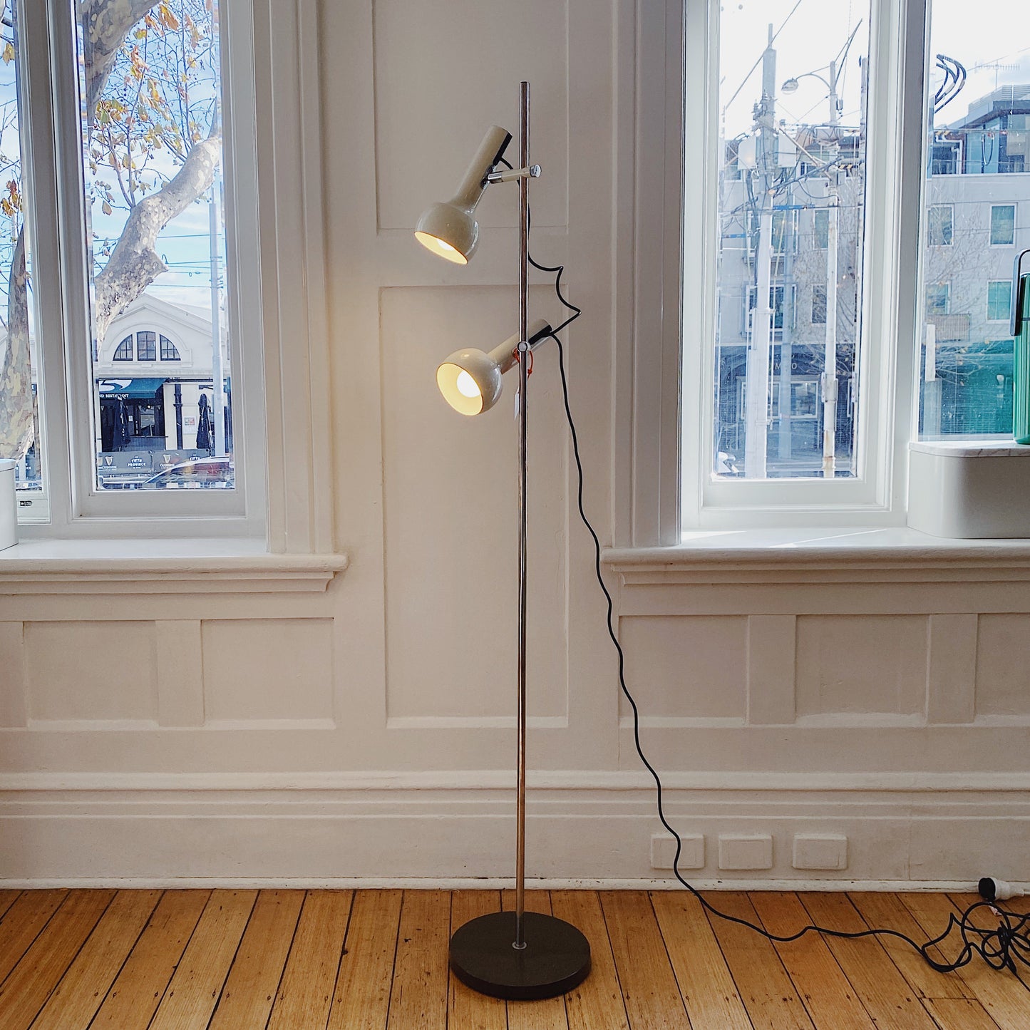 OSLO AUSTRALIA / Dual Head Floor Lamp - Ivory