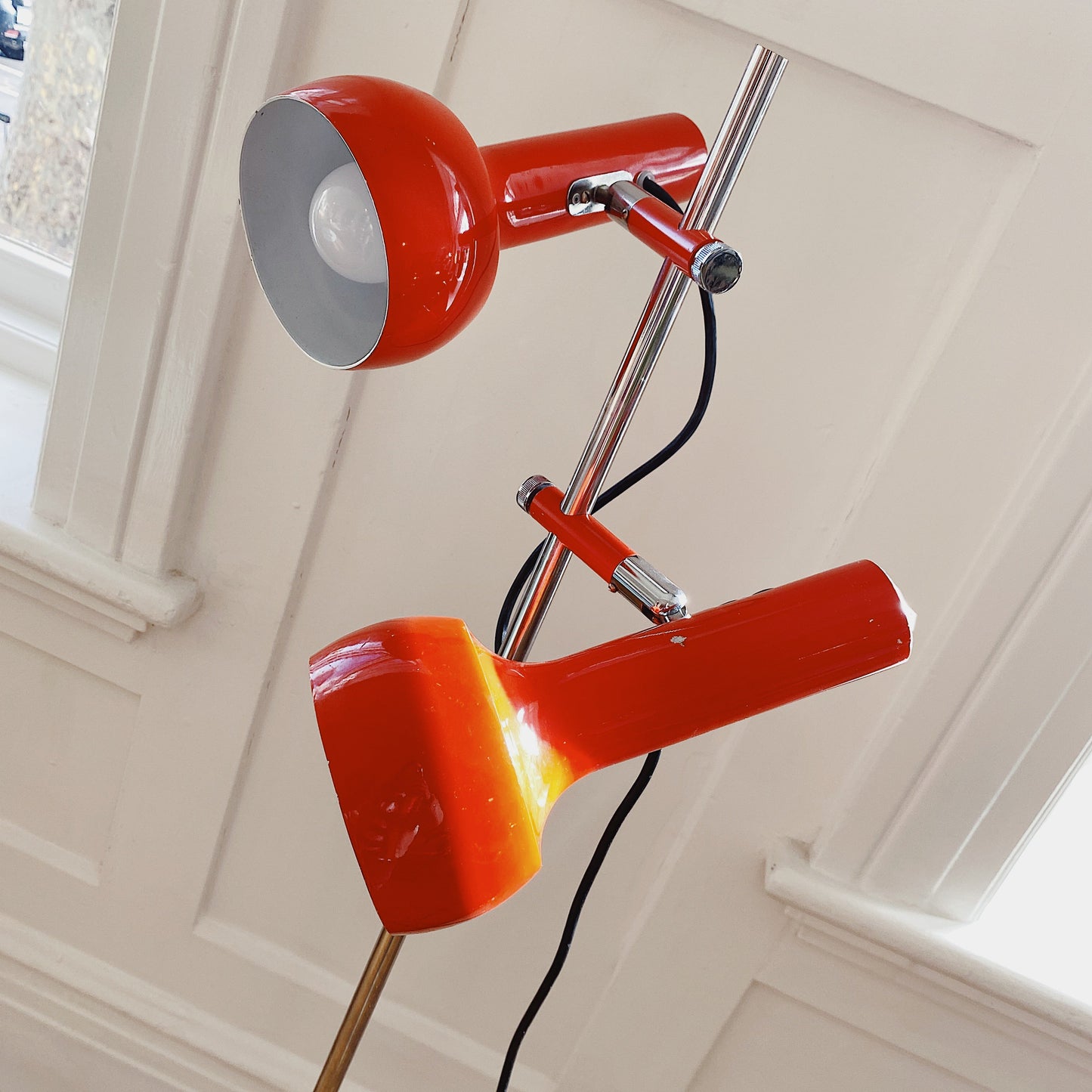 OSLO AUSTRALIA / Dual Head Floor Lamp - Red