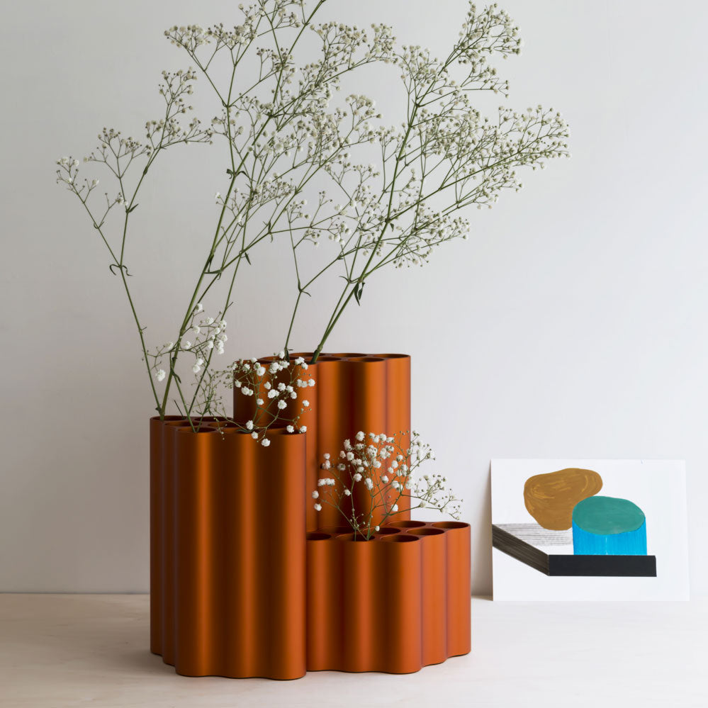 VITRA / Nuage Vases in Burnt Orange By Ronan and Erwan Bouroullec
