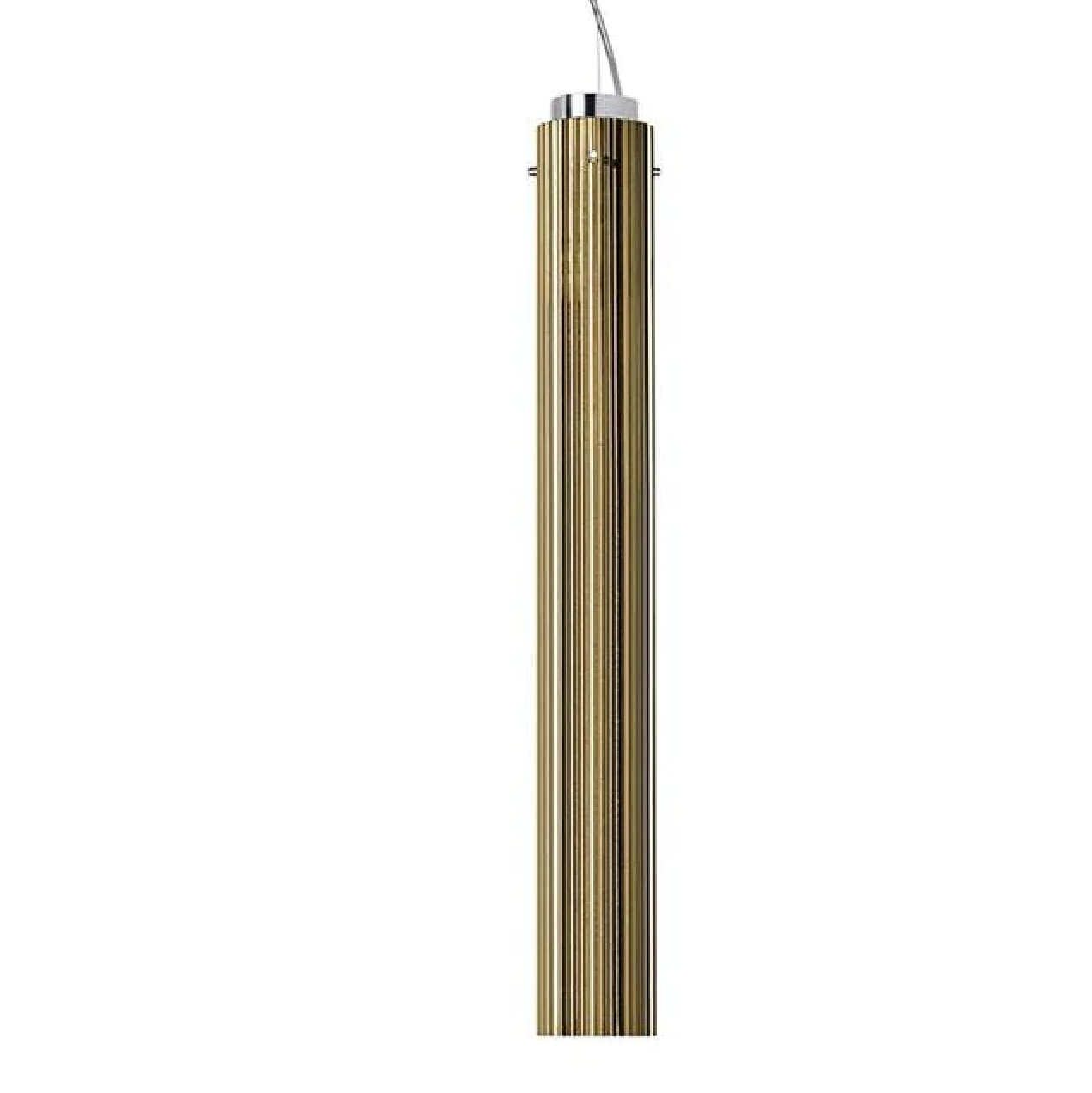 KARTELL / Rifly Metallic Gold Suspension Lamp by Ludovica + Roberto Palomba