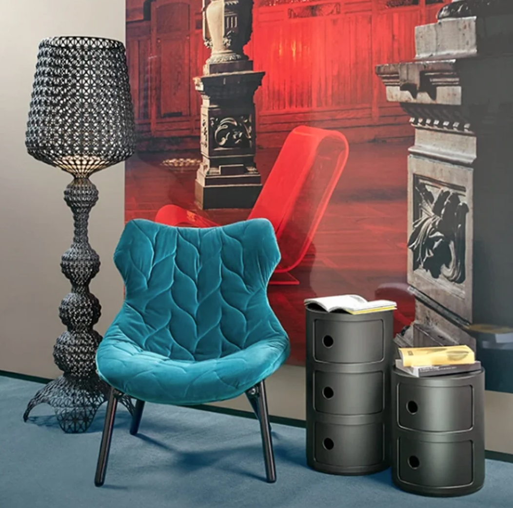 KARTELL / Black Recycled Componibili Modular Storage Unit by Anna Castelli Ferrieri