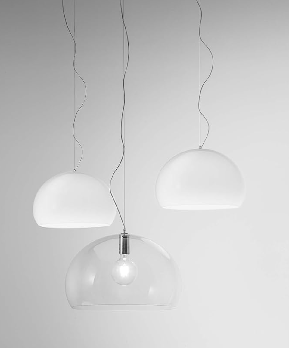KARTELL / FL/Y White Pendant Lamp by Ferruccio Laviani