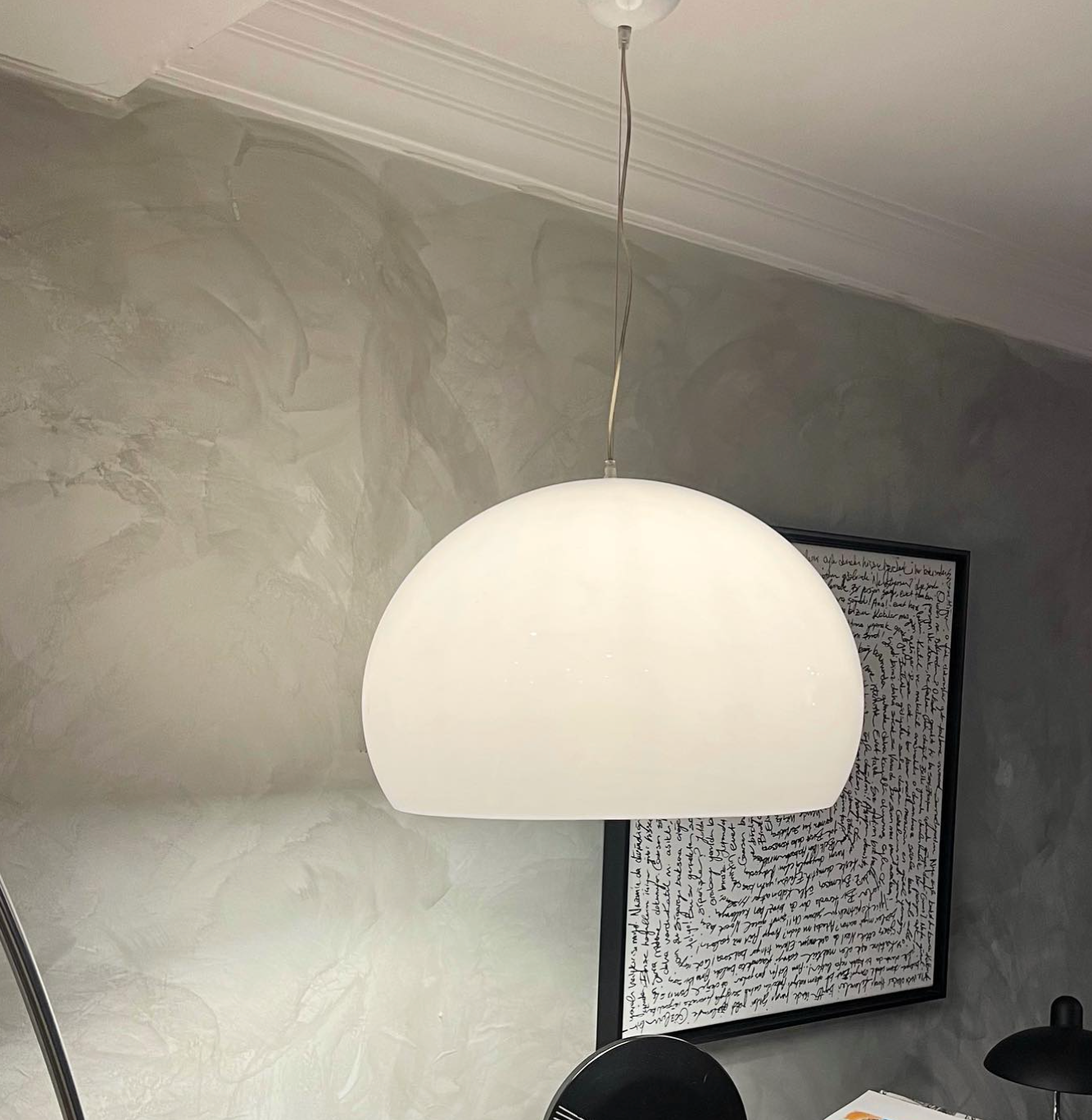 KARTELL / FL/Y White Pendant Lamp by Ferruccio Laviani