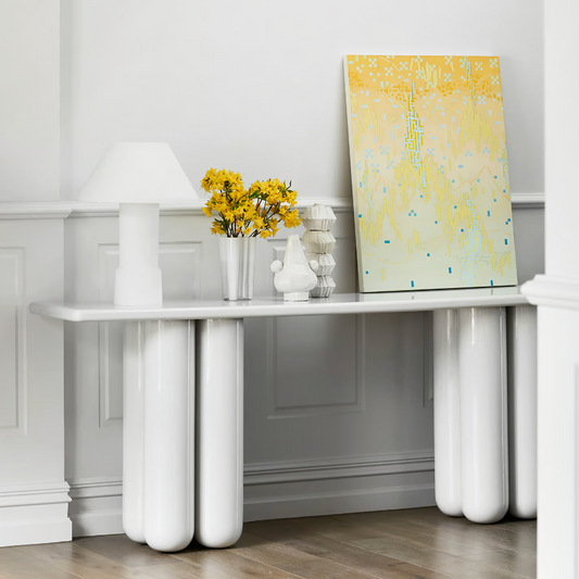 HC28 / Lacquer White BOLD Console by Frank Chou