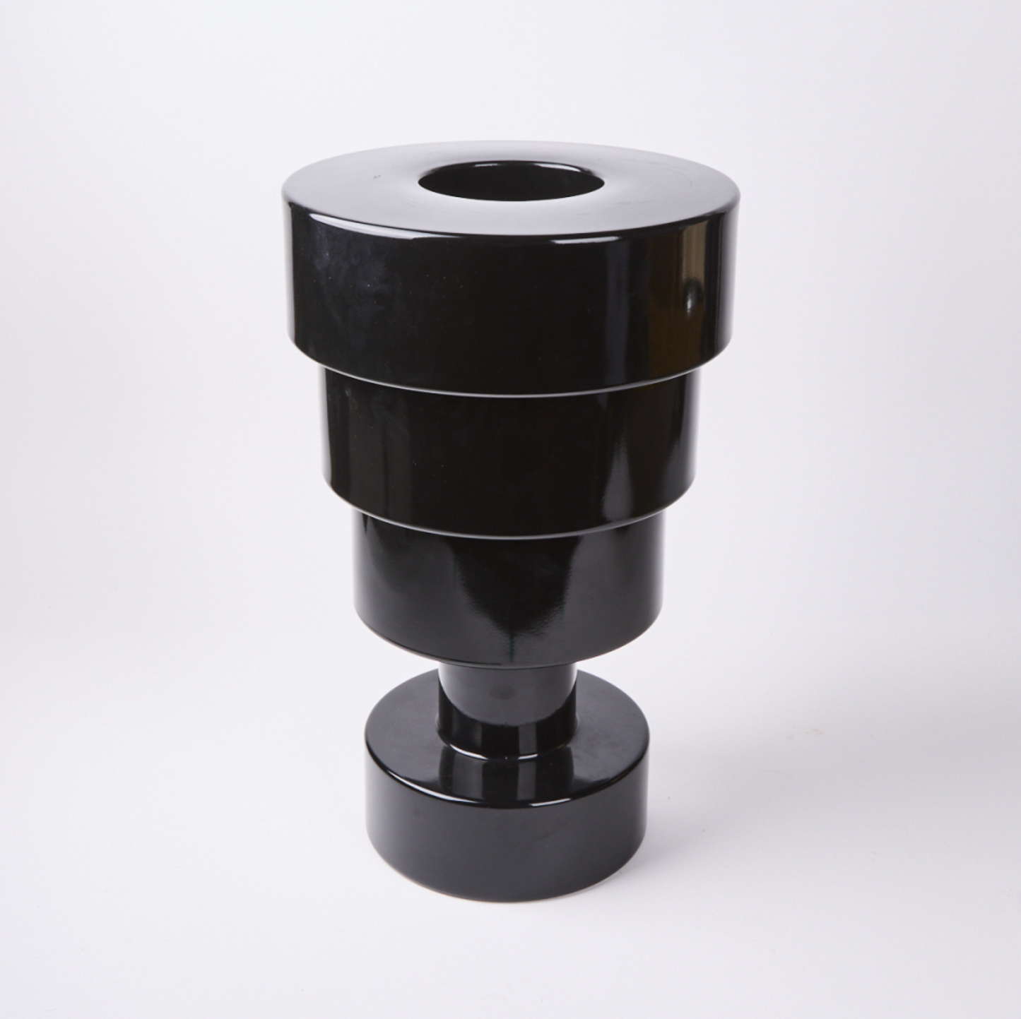 KARTELL / Black Calice Vase By Ettore Sottsass