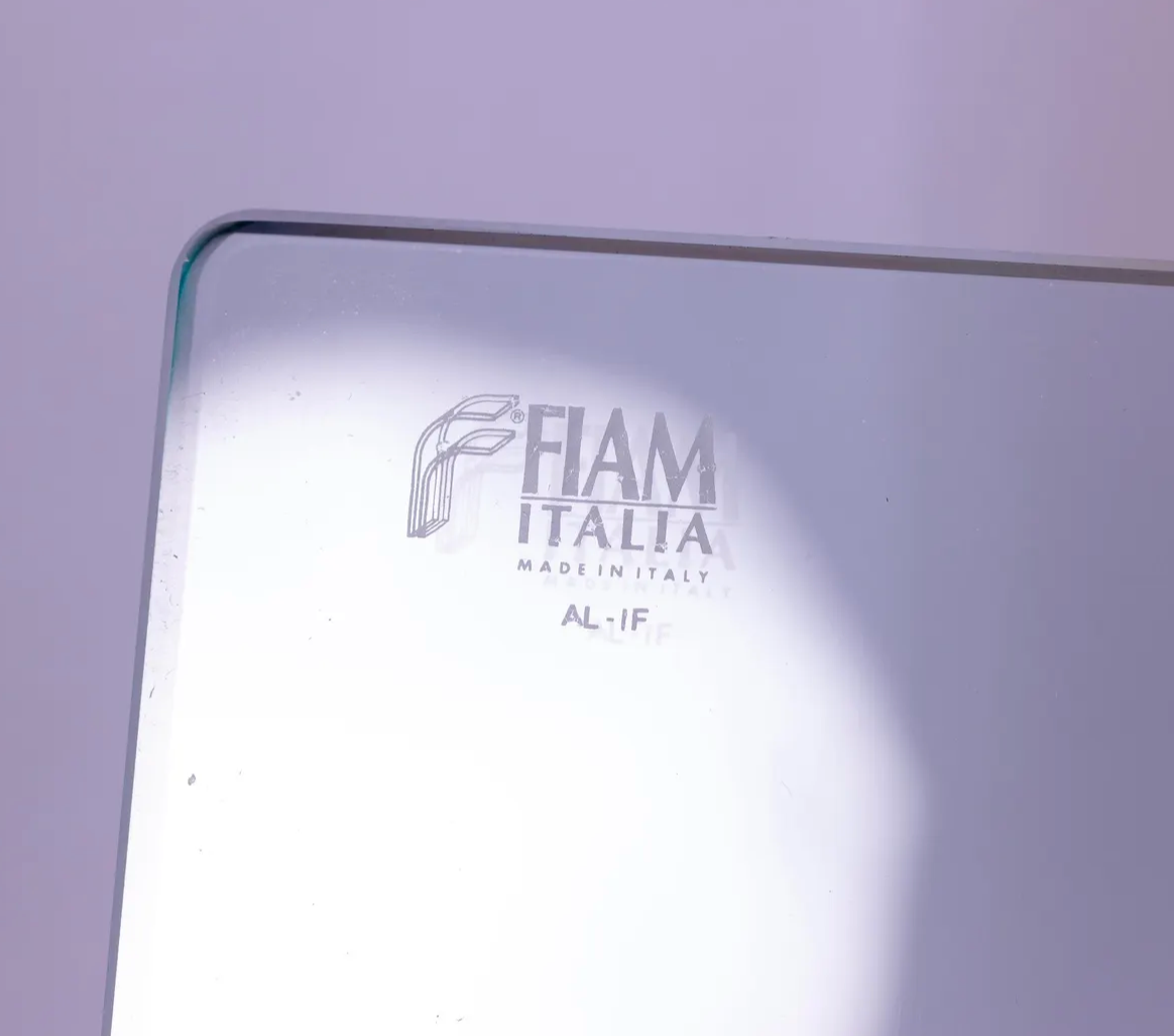 FIAM ITALIA / Glass Portarviste Magazine Holder by Vittorio Livi
