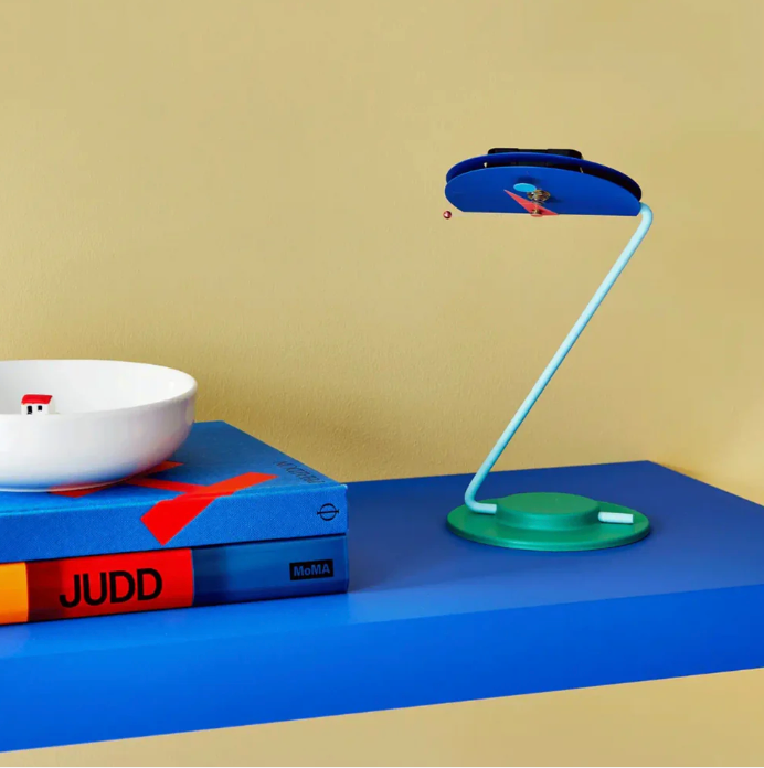 CANETTI / 1984 Peacock Desk Clock by Kato Takashi & Nicolai Canetti