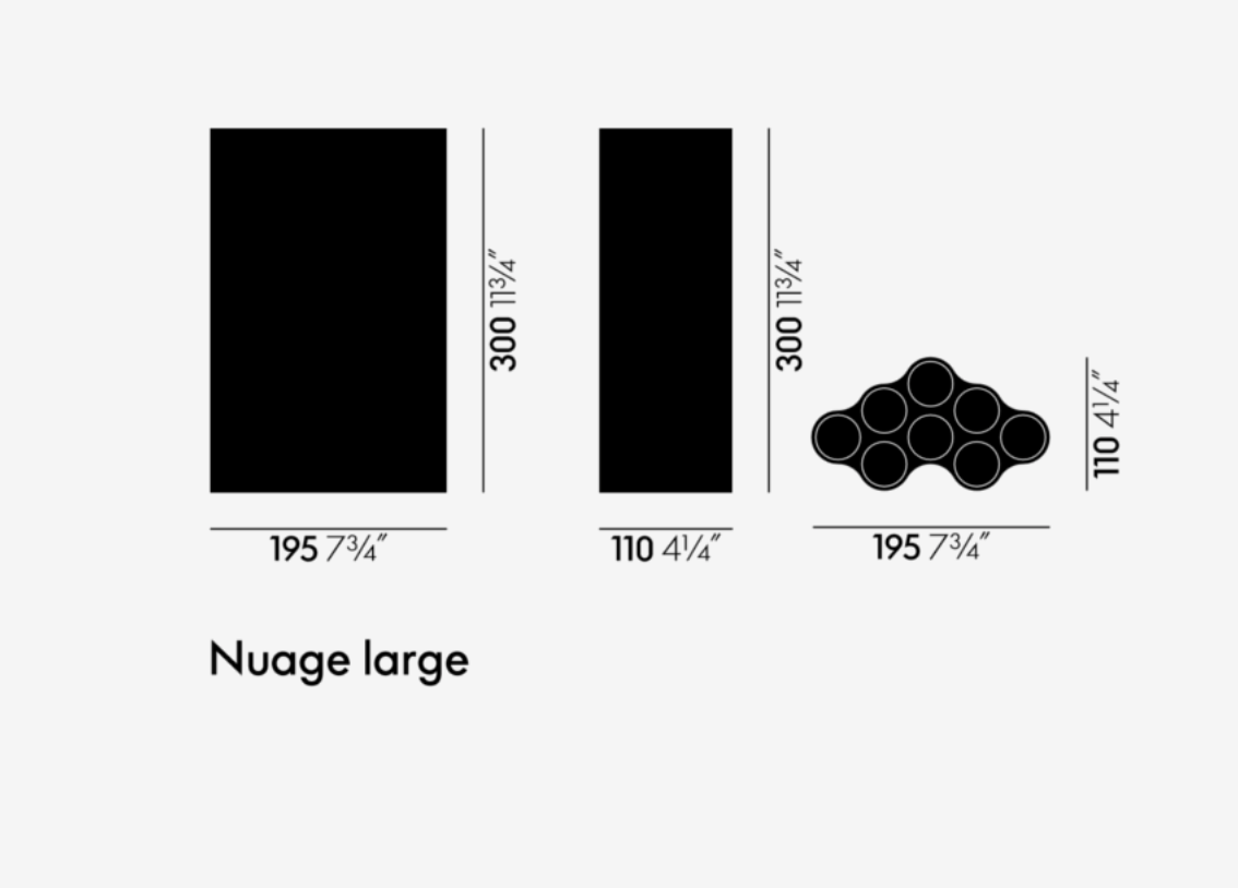 VITRA / Nuage Vases in Pastel Blue By Ronan and Erwan Bouroullec