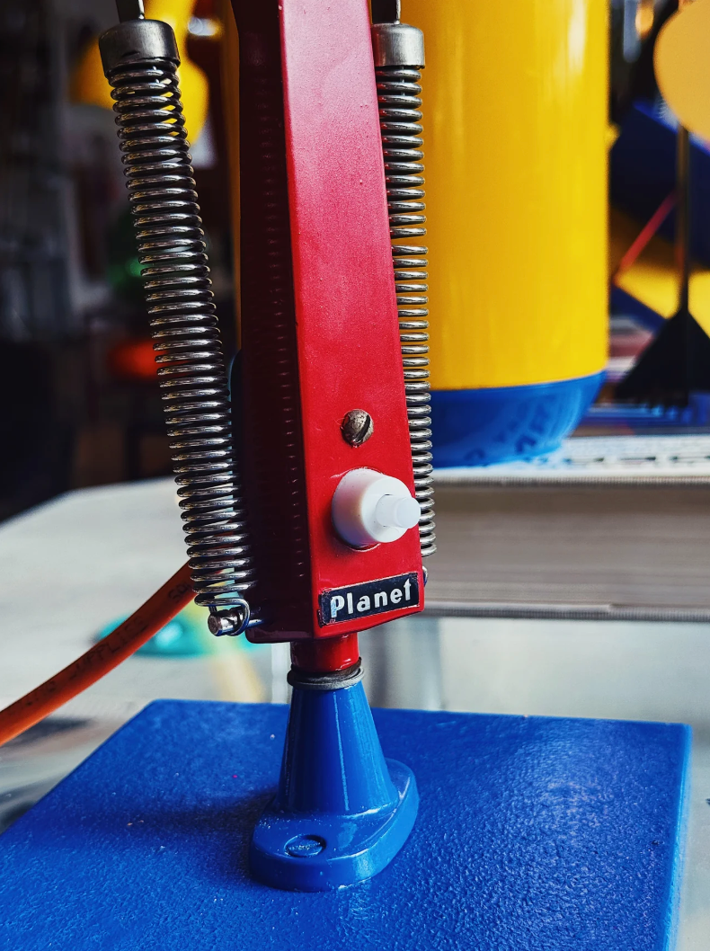 PLANET / Vintage Studio K Desk Lamp w/custom multicolour paintwork