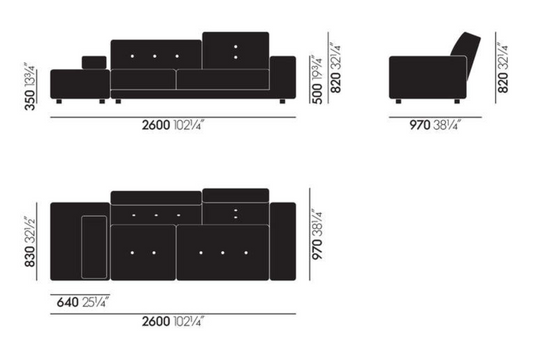 VITRA TAKEOVER / Polder Sofa by Hella Jongerius, 2005/2015