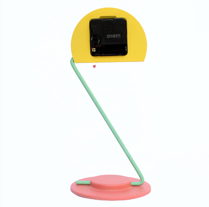 CANETTI / 1984 Peacock Desk Clock by Kato Takashi & Nicolai Canetti
