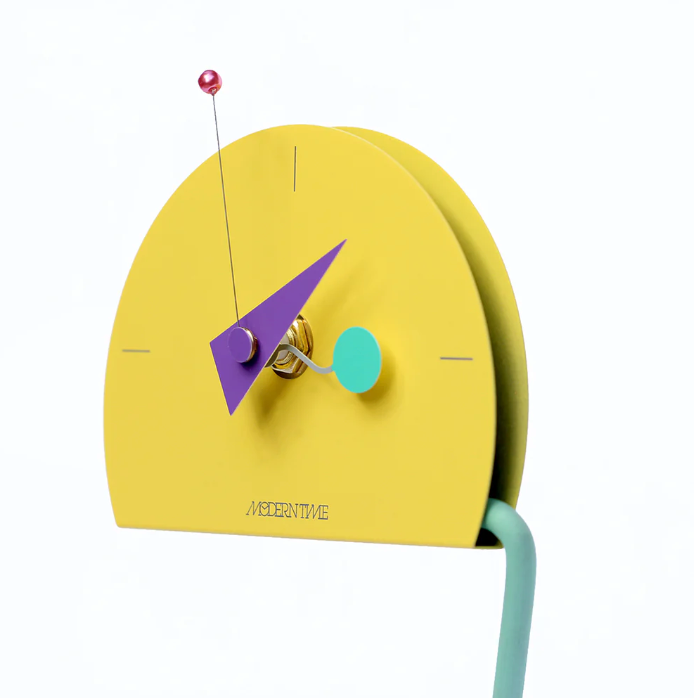 CANETTI / 1984 Peacock Desk Clock by Kato Takashi & Nicolai Canetti