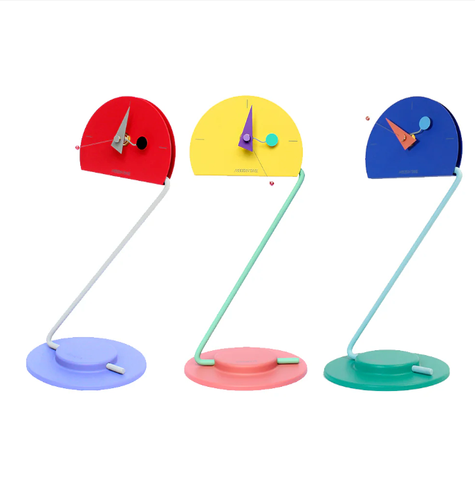 CANETTI / 1984 Peacock Desk Clock by Kato Takashi & Nicolai Canetti