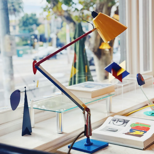 PLANET / Vintage Studio K Desk Lamp w/custom multicolour paintwork