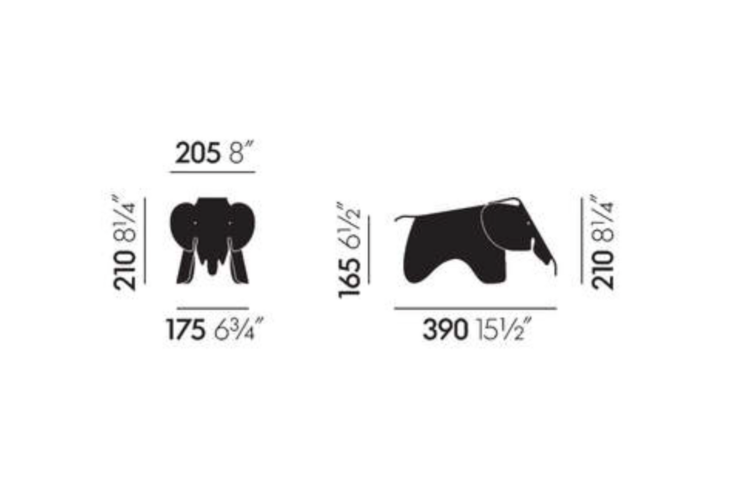 VITRA / Eames® Elephant - SMALL (7 Colours)