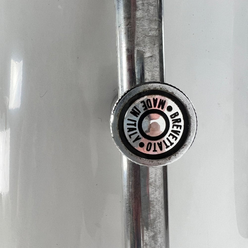 BREVETTATO / 1970s Chrome Italian Floor Lamp