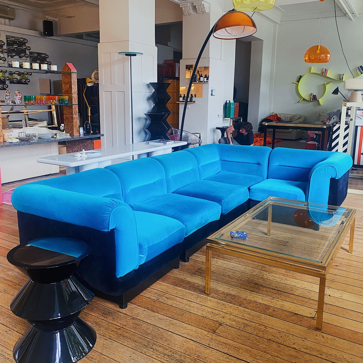FANTASY #274 / VandeRoza 1970’s Modular Sofa / Turquoise