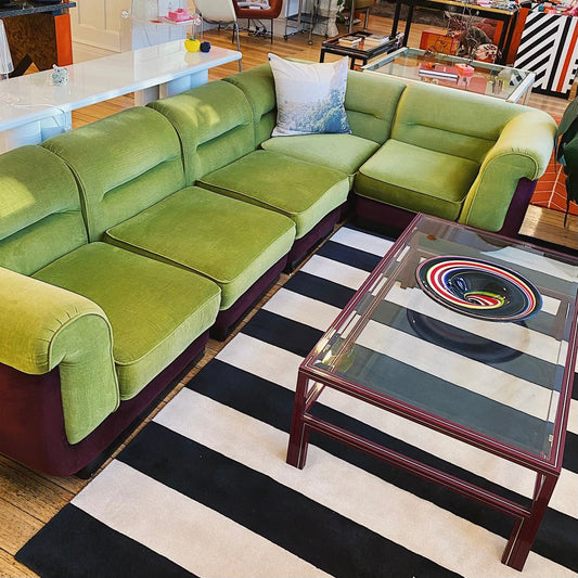 FANTASY #326 / VandeRoza 1970’s Modular Sofa / Pistachio + Berry