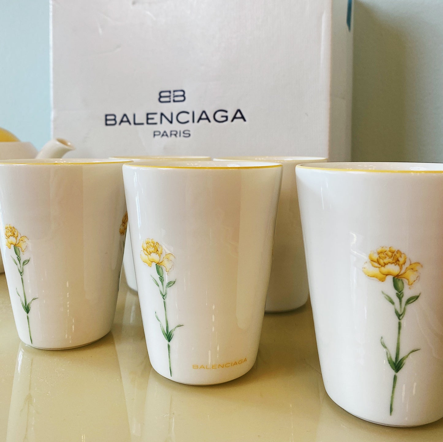 BALENCIAGA / Rare Japanese Floral Tea Set