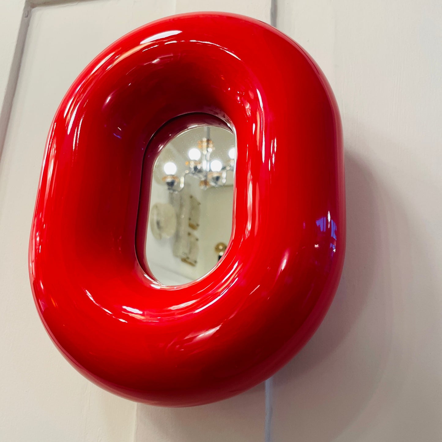 ANICCO LAB / Lifebuoy Cherry Red Chubby Wall Mirror