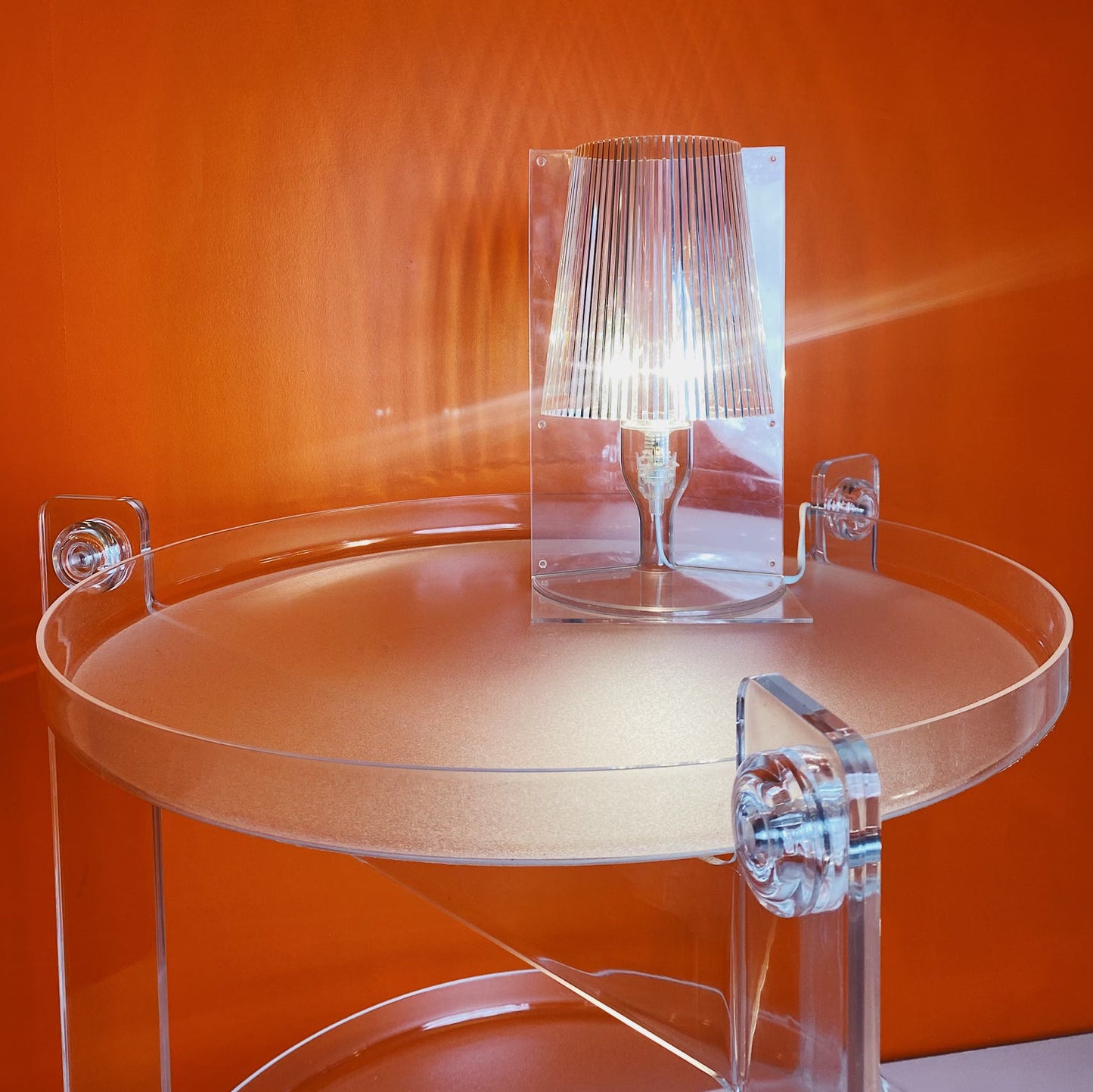 FRATELLI GUZZINI / Brand New Crystal Drink Trolley by Luigi Massoni