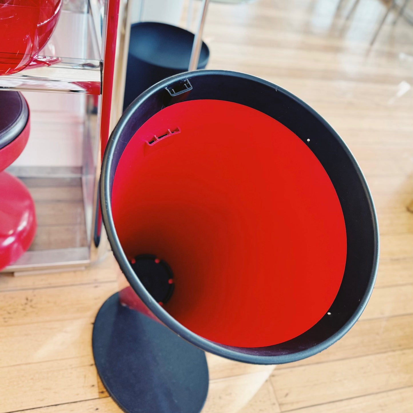 KARTELL / 1980s Conical Wastepaper Basket designed by by Angelo Cortesi + Sergio Chiappa-Gatto