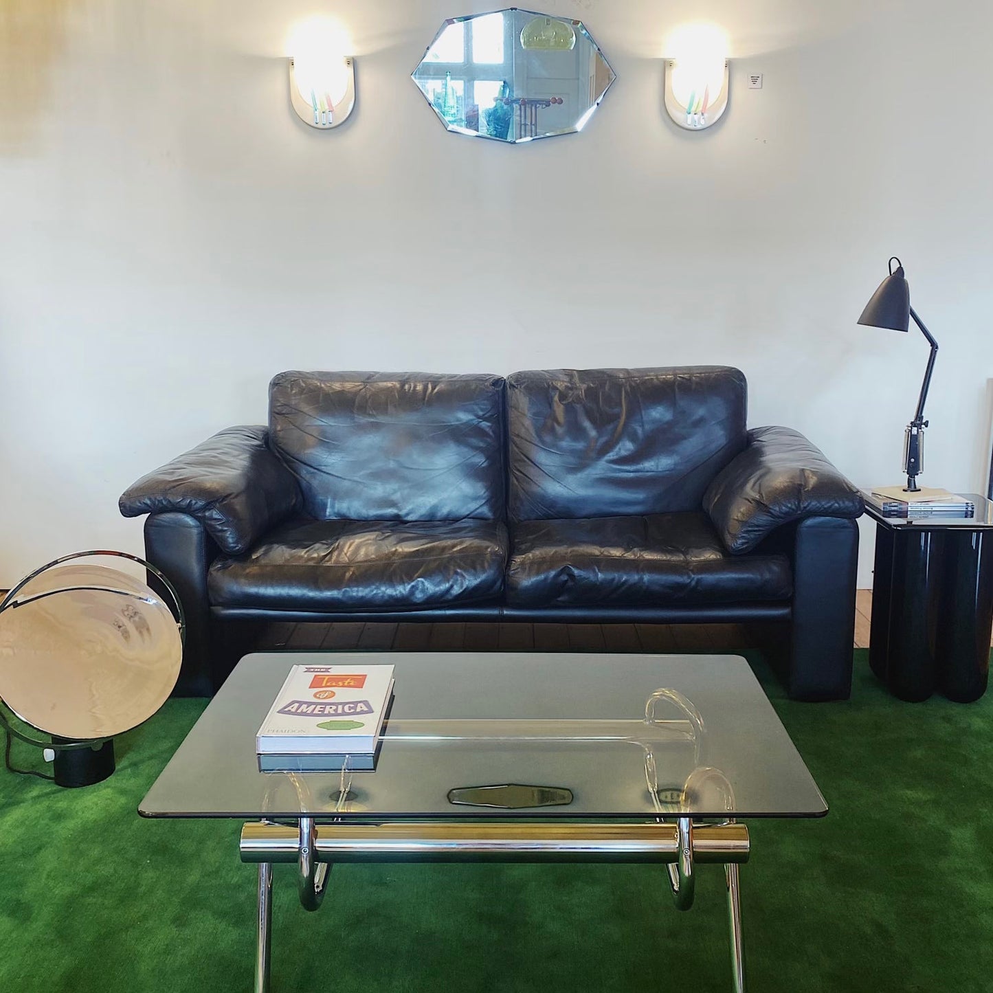 VINTAGE / The Pretzel Chrome + Smoked Glass Coffee Table
