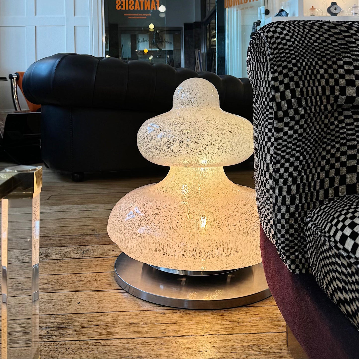 VINTAGE / Italian Space Age Murano Orb Lamp