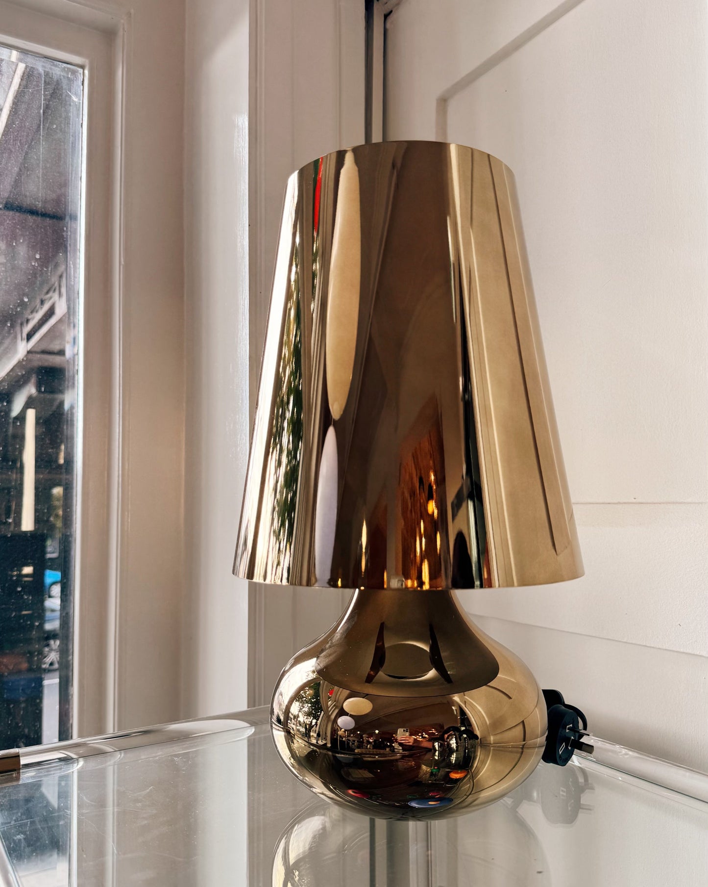 KARTELL / Metallic Dark Gold Cindy Lamp by Ferruccio Laviani