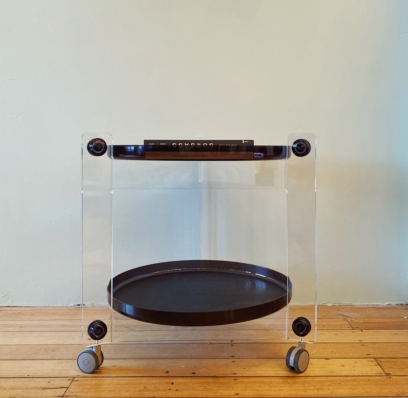 FRATELLI GUZZINI / Brand New Aubergine Drink Trolley by Luigi Massoni