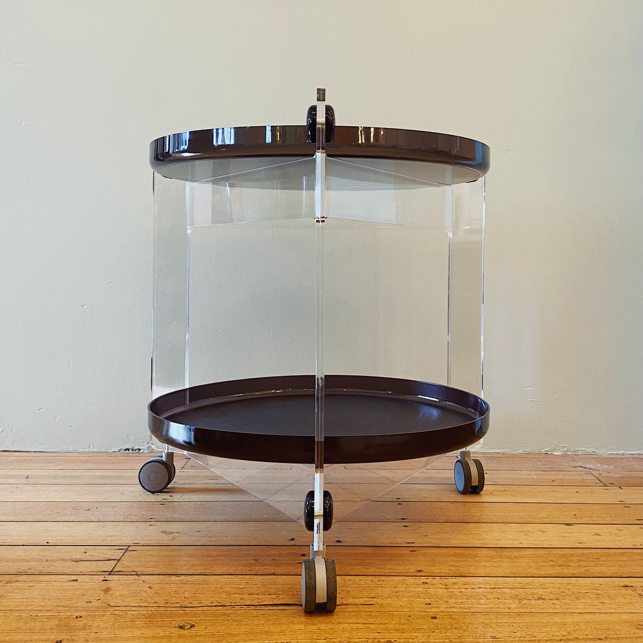 FRATELLI GUZZINI / Brand New Aubergine Drink Trolley by Luigi Massoni
