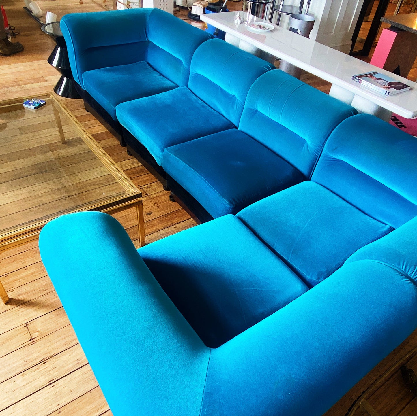 FANTASY #274 / VandeRoza 1970’s Modular Sofa / Turquoise