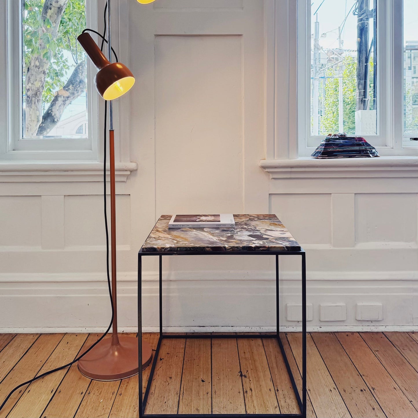 OSLO AUSTRALIA / Dual Head Floor Lamp - Desert Taupe
