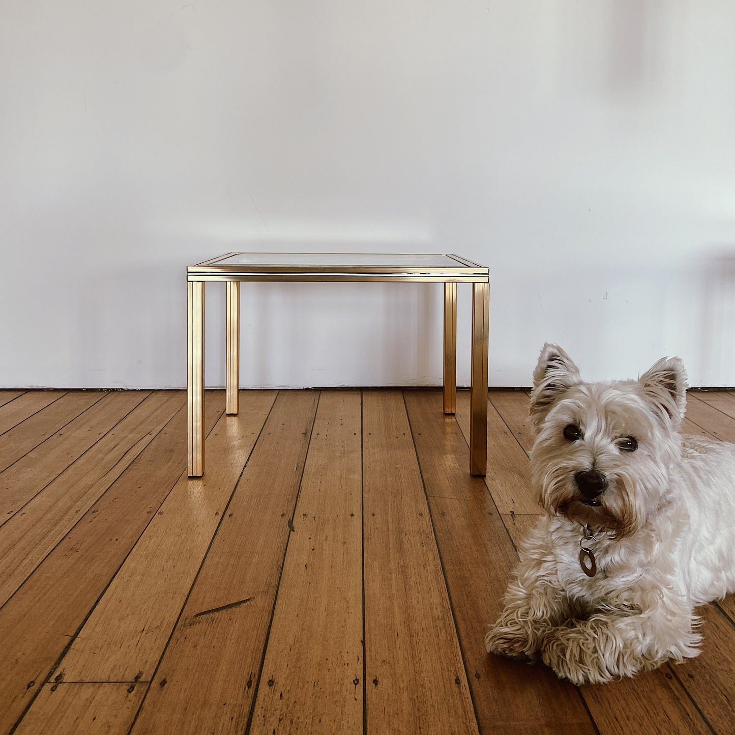 PIERRE VANDEL PARIS / Trio of Gold Nesting Tables
