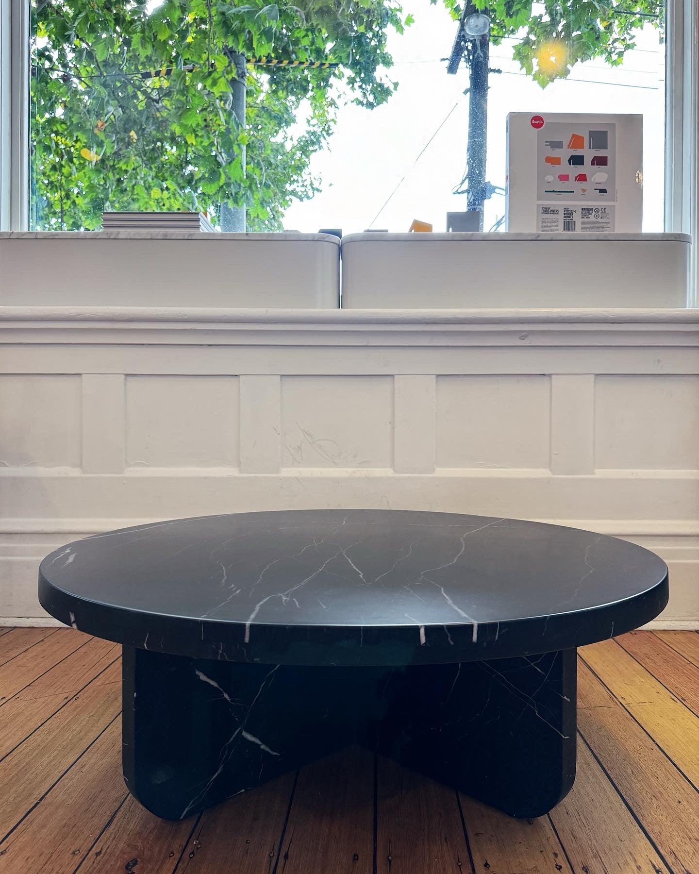 VINTAGE / Lowline Italian Dark Marble Coffee Table