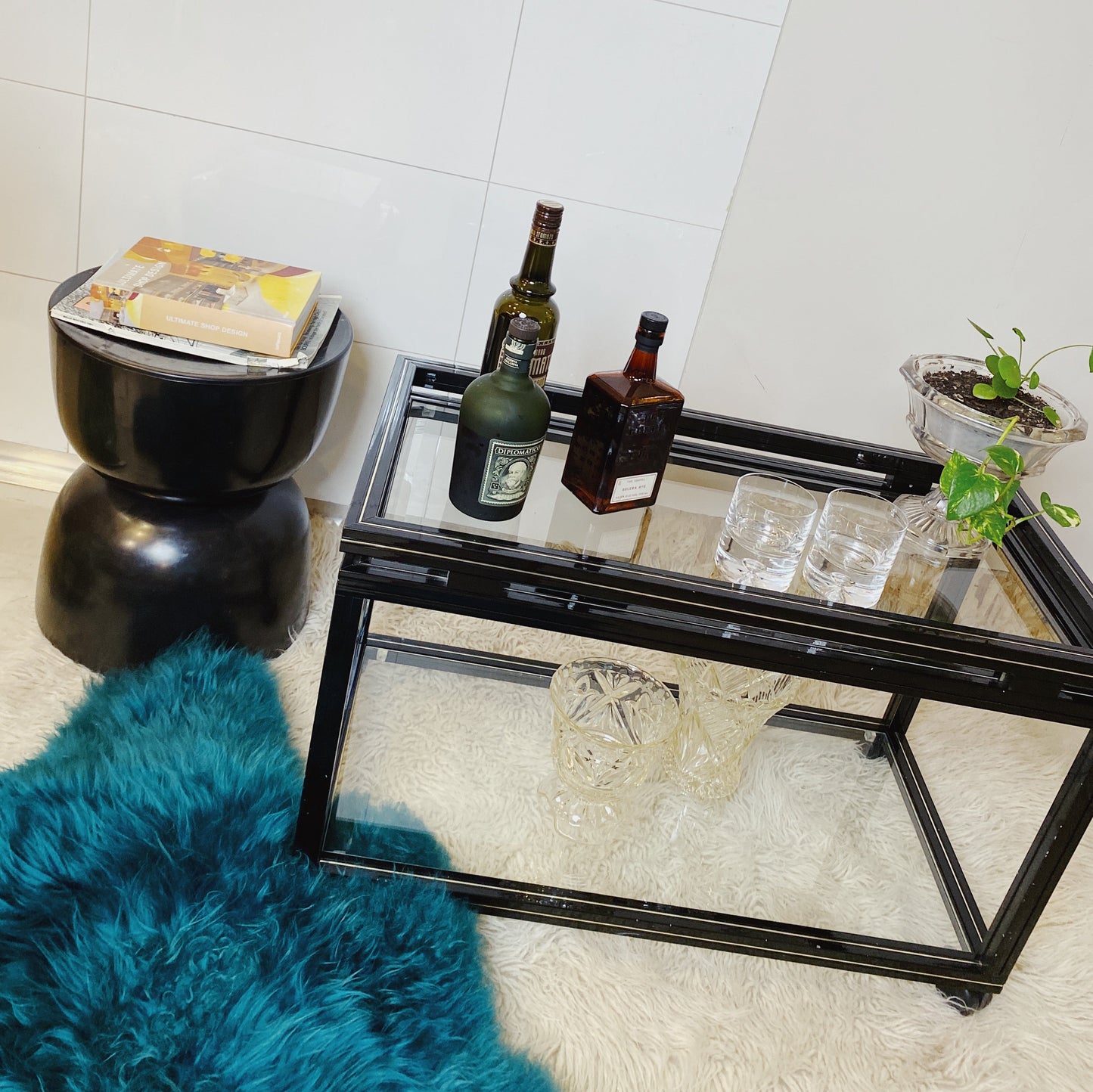 FANTASY #116 / Pierre Vandel Black Drink Cart