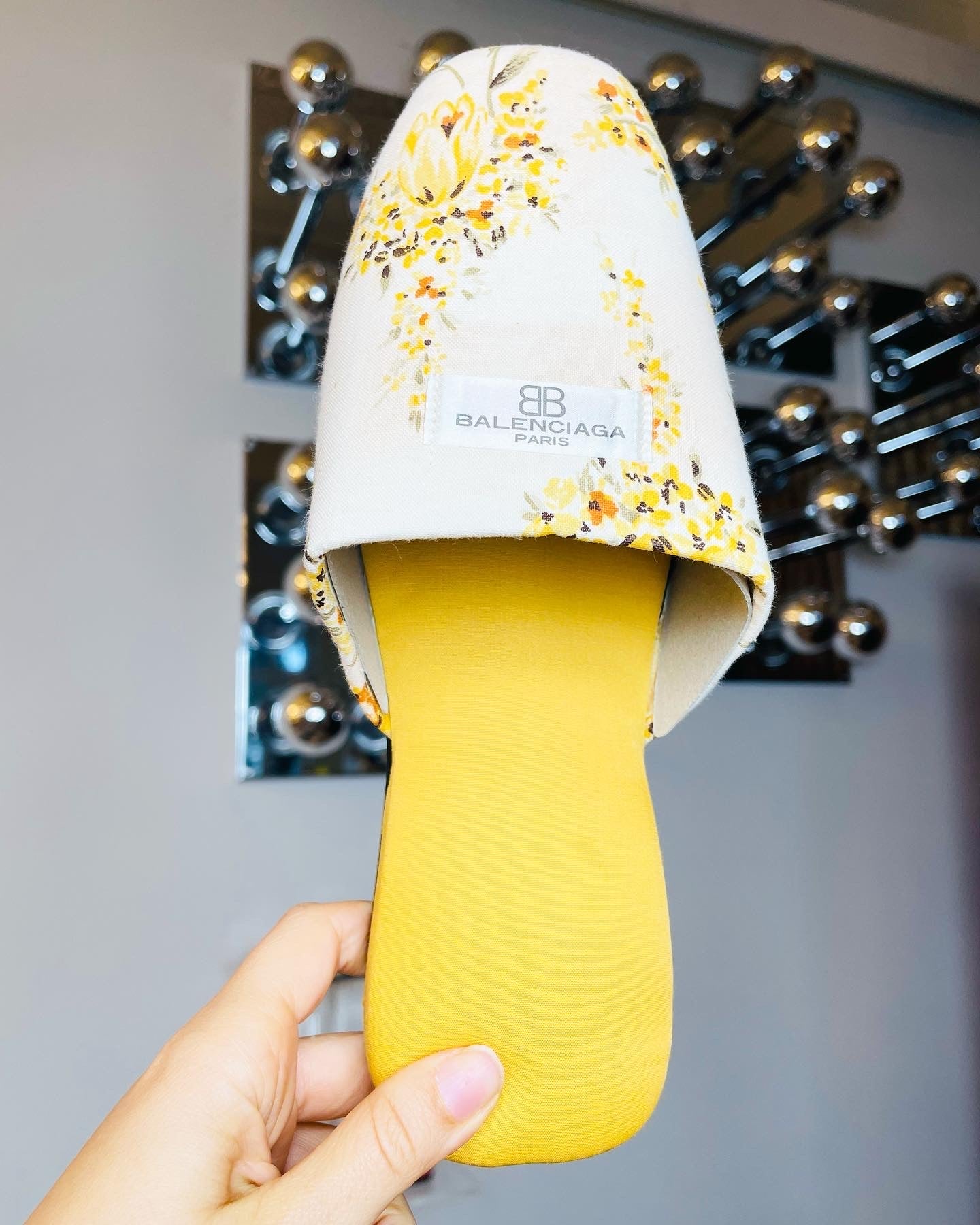 BALENCIAGA / Rare Deadstock Floral Slippers