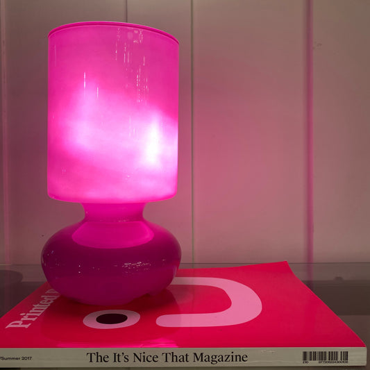 VINTAGE IKEA / Fuscia Lykta Table Lamp