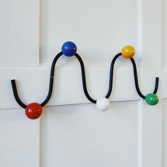 VINTAGE / 1960s Wiggle Wall Coat Rack