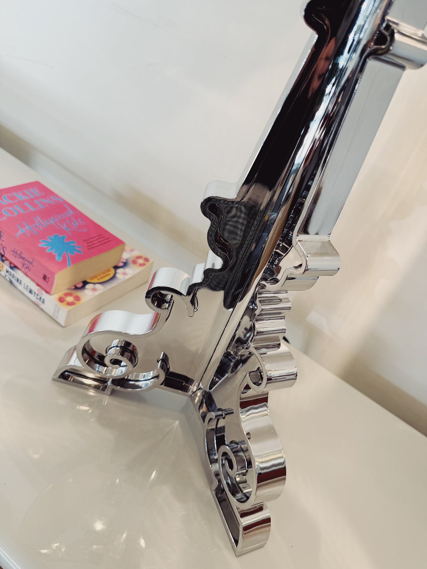 KARTELL / Metallic Silver Bourgie Table Lamp by Ferruccio Laviani