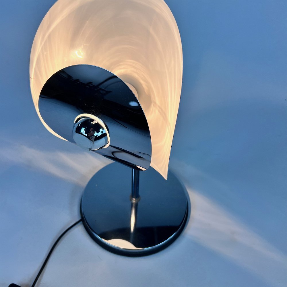 BREVETTATO / 1970s Chrome Italian Floor Lamp