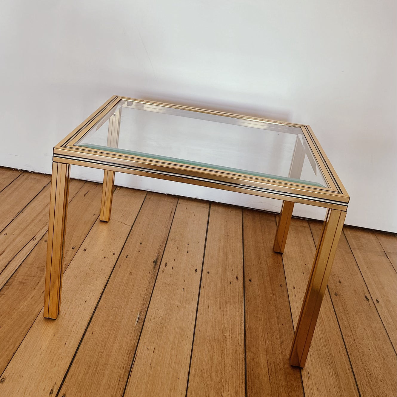 PIERRE VANDEL PARIS / Trio of Gold Nesting Tables