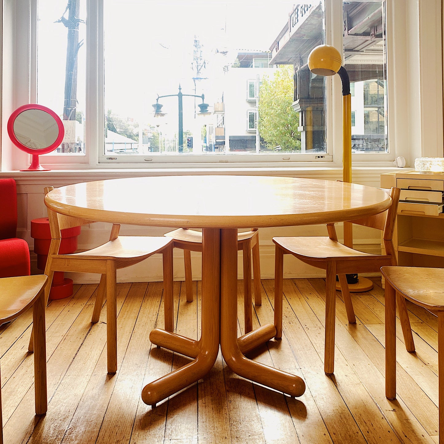 FANTASY #280 / Post Modern Italian Beechwood Dining Setting